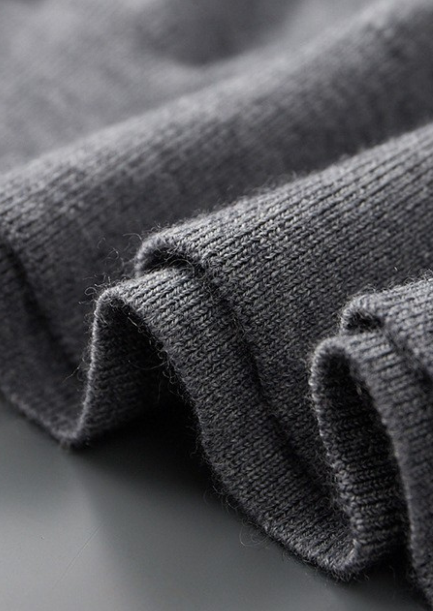 PREMIUM CASHMERE BUTTONLESS SWEATER POLO